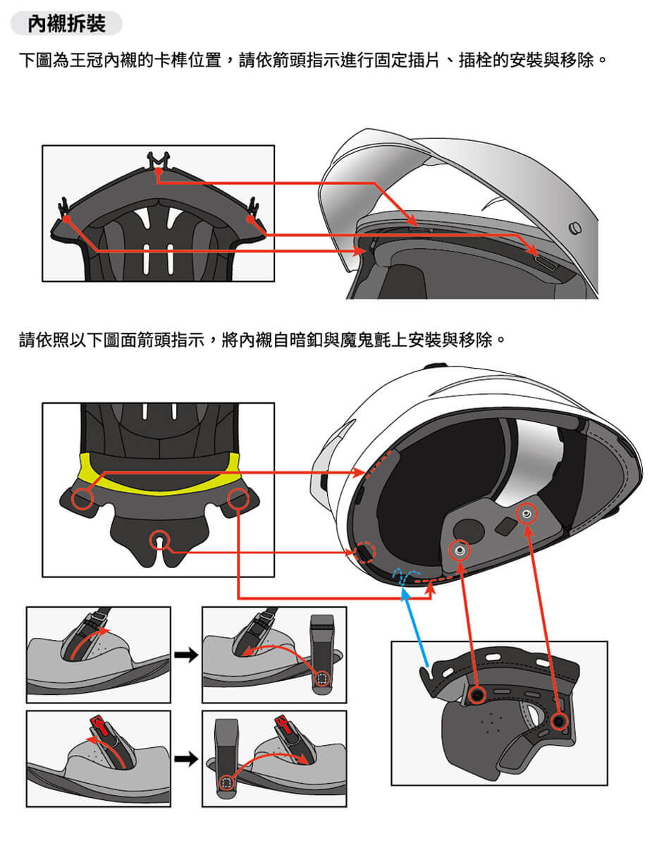 ST-303 內襯拆卸與安裝教學
